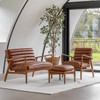 Gallery Direct Datsun Vintage Brown Leather Armchair – Modern
