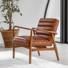 Gallery Direct Datsun Vintage Brown Leather Armchair – Modern Gallery Direct Datsun Vintage Brown Leather Armchair – Modern
