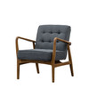 Gallery Direct Humber Dark Grey Linen Armchair – Modern Gallery Direct Humber Dark Grey Linen Armchair – Modern