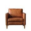 Gallery Direct Osborne Brown Leather Armchair – Modern Gallery Direct Osborne Brown Leather Armchair – Modern