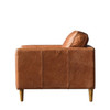Gallery Direct Osborne Brown Leather Armchair – Modern Gallery Direct Osborne Brown Leather Armchair – Modern