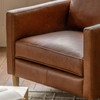 Gallery Direct Osborne Brown Leather Armchair – Modern