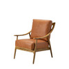 Gallery Direct Reliant Brown Leather Armchair – Modern Gallery Direct Reliant Brown Leather Armchair – Modern
