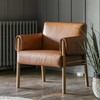 Gallery Direct Stratford Brown Leather Armchair – Modern Gallery Direct Stratford Brown Leather Armchair – Modern