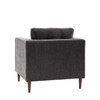 Gallery Direct Whitwell Charcoal Fabric Armchair – Modern Gallery Direct Whitwell Charcoal Fabric Armchair – Modern