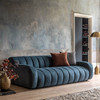 Gallery Direct Coste Blue Fabric 3‑Seater Sofa – Modern Gallery Direct Coste Blue Fabric 3‑Seater Sofa – Modern