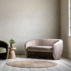 Gallery Direct Curvo Cream Fabric 2‑Seater Sofa – Modern Gallery Direct Curvo Cream Fabric 2‑Seater Sofa – Modern
