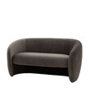 Gallery Direct Curvo Espresso Fabric 2‑Seater Sofa – Modern Gallery Direct Curvo Espresso Fabric 2‑Seater Sofa – Modern