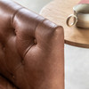Gallery Direct Dalton Antique Brown Leather Sofa – Modern Gallery Direct Dalton Antique Brown Leather Sofa – Modern