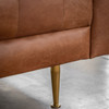 Gallery Direct Dalton Antique Brown Leather Sofa – Modern Gallery Direct Dalton Antique Brown Leather Sofa – Modern