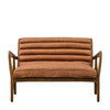 Gallery Direct Datsun Vintage Brown Leather 2‑Seater Sofa – Modern Gallery Direct Datsun Vintage Brown Leather 2‑Seater Sofa – Modern