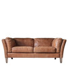 Gallery Direct Ebury Brown Leather 2‑Seater Sofa – Modern Gallery Direct Ebury Brown Leather 2‑Seater Sofa – Modern