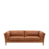 Gallery Direct Ebury Brown Leather 3‑Seater Sofa – Modern Gallery Direct Ebury Brown Leather 3‑Seater Sofa – Modern