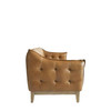 Gallery Direct Ecclestone Brown Leather Sofa – Modern Gallery Direct Ecclestone Brown Leather Sofa – Modern