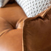 Gallery Direct Ecclestone Brown Leather Sofa – Modern Gallery Direct Ecclestone Brown Leather Sofa – Modern