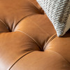 Gallery Direct Ecclestone Brown Leather Sofa – Modern Gallery Direct Ecclestone Brown Leather Sofa – Modern