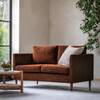 Gallery Direct Gateford Rust Fabric 2‑Seater Sofa – Modern Gallery Direct Gateford Rust Fabric 2‑Seater Sofa – Modern