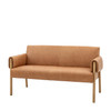 Gallery Direct Stratford Brown Leather 2‑Seater Sofa – Modern Gallery Direct Stratford Brown Leather 2‑Seater Sofa – Modern
