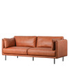 Gallery Direct Wigmore Brown Leather Sofa – Modern Gallery Direct Wigmore Brown Leather Sofa – Modern
