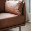 Gallery Direct Wigmore Brown Leather Sofa – Modern Gallery Direct Wigmore Brown Leather Sofa – Modern
