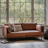 Gallery Direct Wigmore Brown Leather Sofa – Modern Gallery Direct Wigmore Brown Leather Sofa – Modern