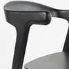 Black Dining Chair Round Back & Armrest Northwood