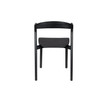 Black Dining Chair Round Back & Armrest Northwood