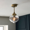 Gallery Direct Addington Brass Ceiling Light