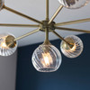 Gallery Direct Allegra Brass 8-Light Pendant Light