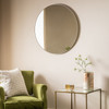 Gallery Direct Bowie Champagne Round Wall Mirror