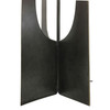 Libra Campbell Hammered Iron Floor Lamp with Linen Shade Black H174cm Libra Campbell Hammered Iron Floor Lamp with Linen Shade Black H174cm