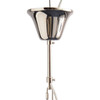 Libra Starburst Cube Pendant Chandelier Small Silver 6 Light W40cm