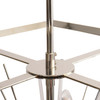 Libra Starburst Cube Pendant Chandelier Small Silver 6 Light W40cm