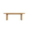 Dining Bench Oak – Fluted Oak, Japandi Rounded Design – Axel