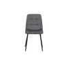 Pair Of Dining Chairs Grey, Japandi Rounded Design – Axel