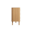 6 Drawer Fluted Chest Oak, Natural – Fluted Oak, Japandi Rounded Design – Axel