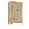 Willis & Gambier Toulon Oak 2 Door 1 Drawer Wardrobe
