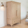 Willis & Gambier Toulon Oak 2 Door 1 Drawer Wardrobe