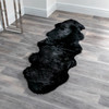 Native Natural Sheepskin Rug Black Sheepskin 60x240cm – Natural Luxury