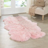 Native Natural Sheepskin Rug Blush Pink Sheepskin 120x240cm – Natural Luxury