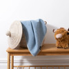 Native Natural Baby Blanket Blue Wool