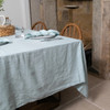 Native Natural Tablecloth Aqua 100% Linen - Natural Luxury Native Natural Tablecloth Aqua 100% Linen - Natural Luxury