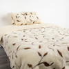 Native Natural Duvet / Quilt Merino Wool Leaf Pattern – Breathable & Hypoallergenic