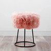 Native Natural Sheepskin Stool Blush Pink Sheepskin – Natural Luxury