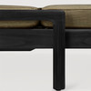 Ethnicraft Black Outdoor Adjustable Lounger Jack Green