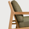 Ethnicraft Teak Outdoor 3 Seat Sofa Jack Green Cushions
