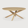 Ethnicraft Mikado Oak Oval Coffee Table Ethnicraft Mikado Oak Oval Coffee Table