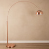 Arc Floor Lamp Copper Metal Adjustable