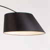 Black Arc Floor Lamp Black Fabric Shade Black Arc Floor Lamp Black Fabric Shade
