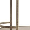 Libra Belvedere Aged Gold Drinks Trolley – Marble Top & Tinted Glass Shelf H83.5cm